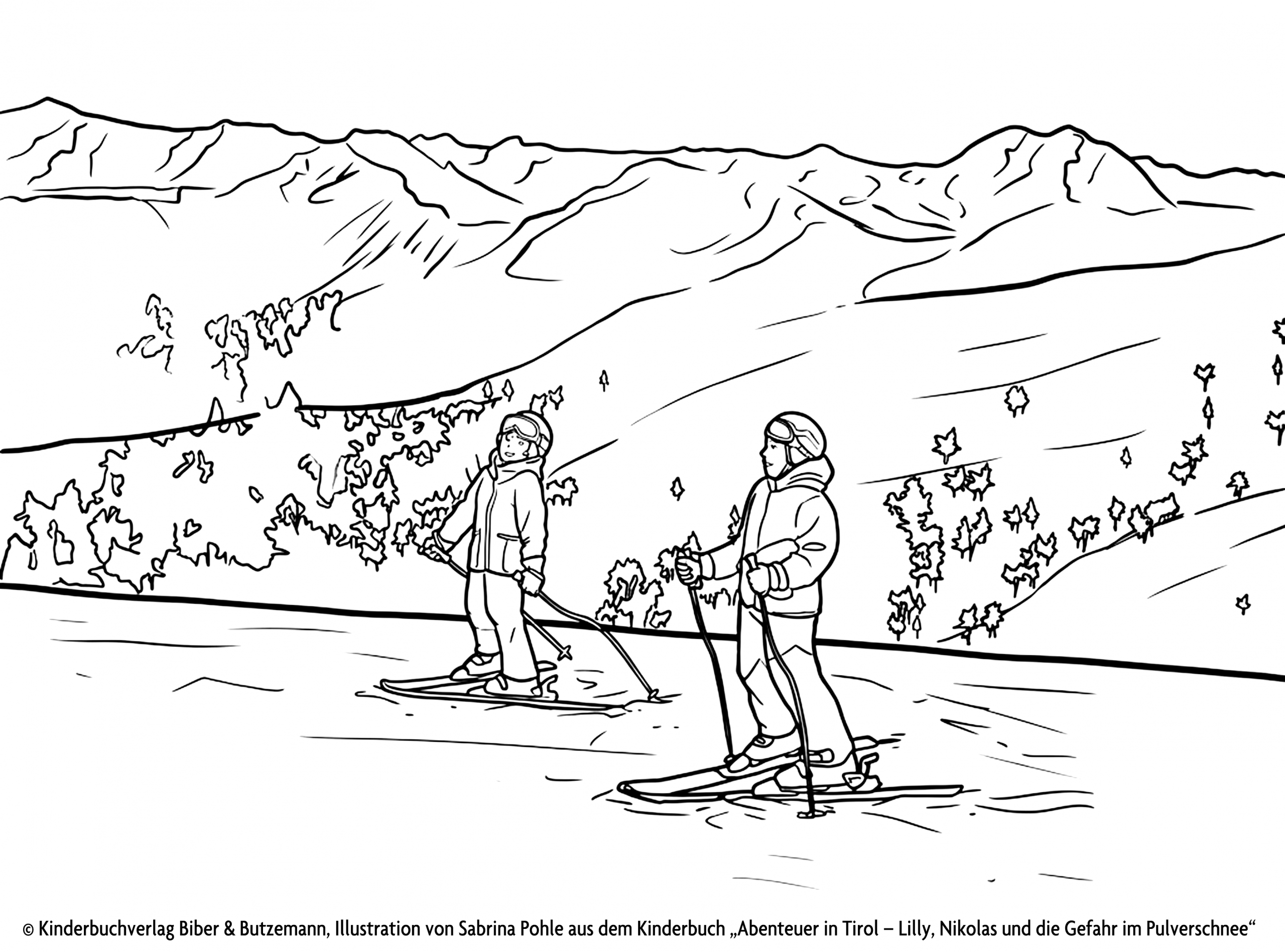 Skifahren im Pulverschnee