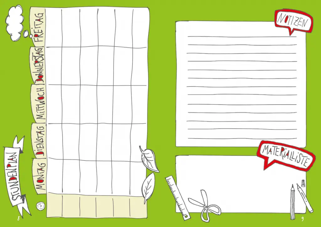 Stundenplan & Infoseite